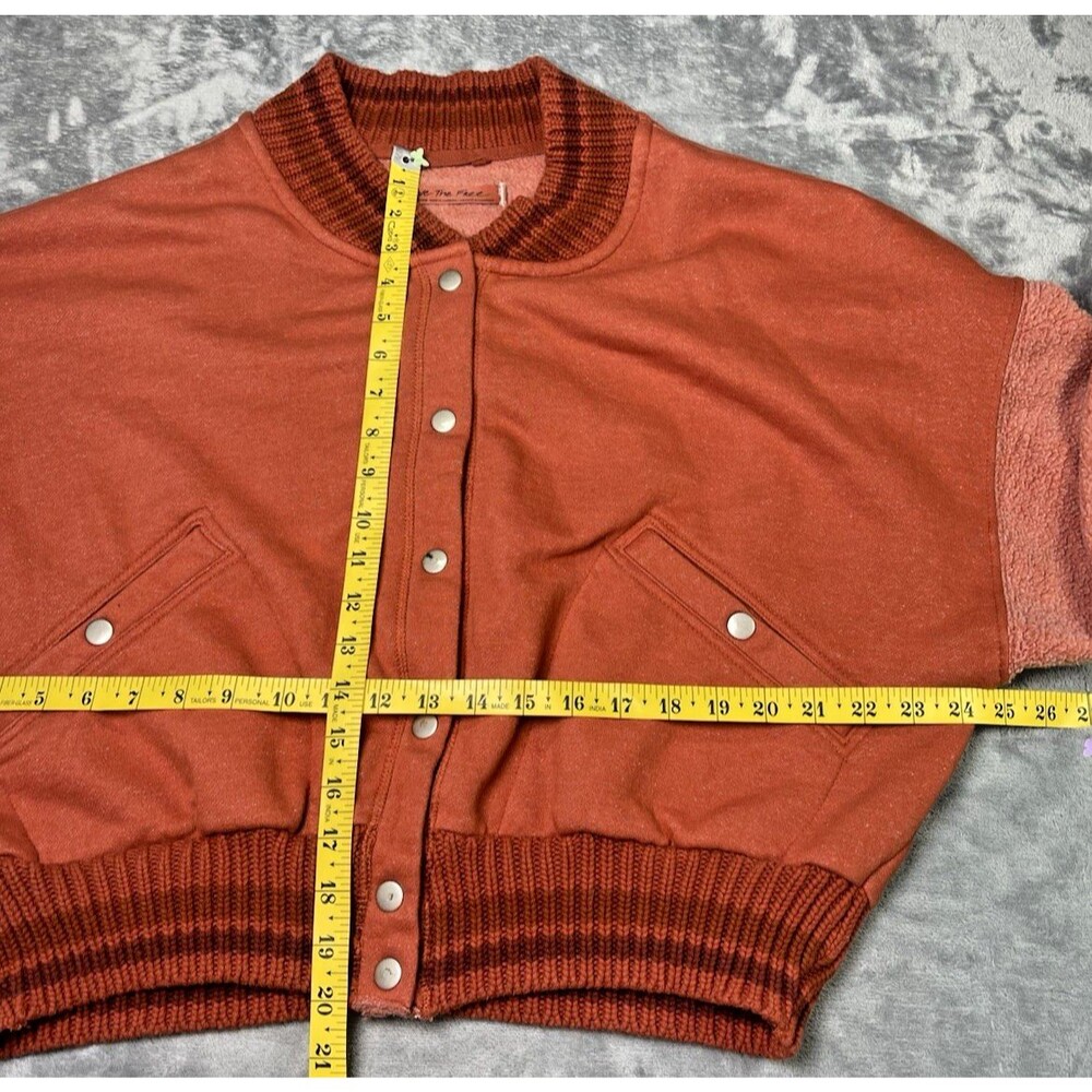 We The Free NWOT womens collegiate jacket sz M snap closure clay classic school - Picture 5 of 8